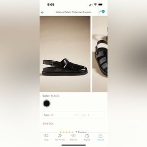 Anthropologie Vicenza Patent Fisherman Sandals